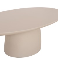 ΤΡΑΠΕΖΙ ΣΑΛΟΝΙΟΥ FIBER CEMENT ΟΒΑΛ BRECCAN HM6594.02 ΜΠΕΖ 130x70x42Υεκ