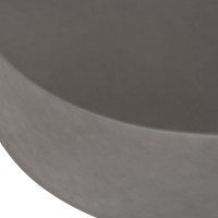 ΤΡΑΠΕΖΙ ΜΕΣΗΣ FIBER CEMENT ΣΤΡΟΓΓΥΛΟ KYOKO HM6579.01 ΓΚΡΙ Φ90x30Υεκ.