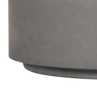 ΤΡΑΠΕΖΙ ΜΕΣΗΣ FIBER CEMENT ΣΤΡΟΓΓΥΛΟ KYOKO HM6579.01 ΓΚΡΙ Φ90x30Υεκ.
