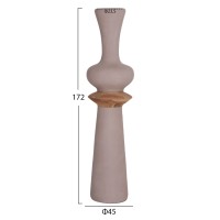 ΔΙΑΚΟΣΜΗΤΙΚΟ ΒΑΖΟ ΔΑΠΕΔΟΥ NEBULA HM4660.05L FIBER CEMENT TAUPE--ΞΥΛΟ ΤΕΑΚ Φ45x172Υεκ
