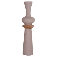 ΔΙΑΚΟΣΜΗΤΙΚΟ ΒΑΖΟ ΔΑΠΕΔΟΥ NEBULA HM4660.05L FIBER CEMENT TAUPE--ΞΥΛΟ ΤΕΑΚ Φ45x172Υεκ