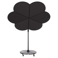 ΟΜΠΡΕΛΑ ΜΕ ΒΑΣΗ ΣΕΙΡΑ CANNOPY (flower) HM21286.01 ΑΛΟΥΜΙΝΙΟ-ΓΡΑΝΙΤΗΣ-ΜΟΛΥΒΙ ΧΡΩΜΑ 2,38x2,2μ