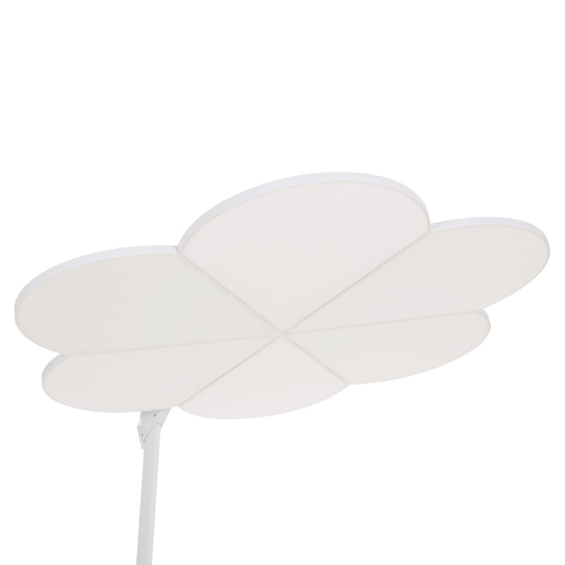 ΟΜΠΡΕΛΑ ΜΕ ΒΑΣΗ ΣΕΙΡΑ CANNOPY (flower) HM21286.02 ΑΛΟΥΜΙΝΙΟ-ΓΡΑΝΙΤΗΣ-ΛΕΥΚΟ 2,38x2,2μ