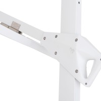 ΟΜΠΡΕΛΑ ΜΕ ΒΑΣΗ ΣΕΙΡΑ CANNOPY (flower) HM21286.02 ΑΛΟΥΜΙΝΙΟ-ΓΡΑΝΙΤΗΣ-ΛΕΥΚΟ 2,38x2,2μ