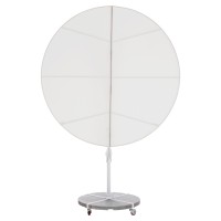 ΟΜΠΡΕΛΑ ΜΕ ΒΑΣΗ ΣΕΙΡΑ CANNOPY HM21285.02 ΑΛΟΥΜΙΝΙΟ & ΓΡΑΝΙΤΗΣ-ΛΕΥΚΟ ΧΡΩΜΑ Φ2,2μ