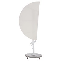 ΟΜΠΡΕΛΑ ΜΕ ΒΑΣΗ ΣΕΙΡΑ CANNOPY HM21285.02 ΑΛΟΥΜΙΝΙΟ & ΓΡΑΝΙΤΗΣ-ΛΕΥΚΟ ΧΡΩΜΑ Φ2,2μ