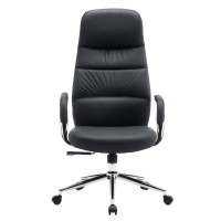 ΚΑΡΕΚΛΑ ΓΡΑΦΕΙΟΥ TEETER HM18355.01 ΜΑΥΡΟ PU ΔΕΡΜΑ--ΒΑΣΗ ΧΡΩΜΙΟΥ 67x66x121Υεκ