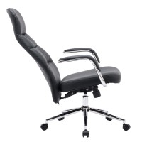 ΚΑΡΕΚΛΑ ΓΡΑΦΕΙΟΥ TEETER HM18355.01 ΜΑΥΡΟ PU ΔΕΡΜΑ--ΒΑΣΗ ΧΡΩΜΙΟΥ 67x66x121Υεκ