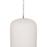 ΦΩΤΙΣΤΙΚΟ ΟΡΟΦΗΣ ΚΡΕΜΑΣΤΟ LOGKY HM4704.02L--FIBER CEMENT ΛΕΥΚΟ 35x35x67Υεκ