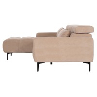ΚΑΝΑΠΕΣ ΑΡΙΣΤΕΡΗ ΓΩΝΙΑ DIVYA HM3267.11L ΜΠΕΖ ΥΦΑΣΜΑ 260x100-174x104Υεκ.