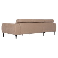 ΚΑΝΑΠΕΣ ΑΡΙΣΤΕΡΗ ΓΩΝΙΑ DIVYA HM3267.11L ΜΠΕΖ ΥΦΑΣΜΑ 260x100-174x104Υεκ.