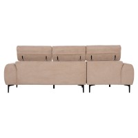 ΚΑΝΑΠΕΣ ΑΡΙΣΤΕΡΗ ΓΩΝΙΑ DIVYA HM3267.11L ΜΠΕΖ ΥΦΑΣΜΑ 260x100-174x104Υεκ.