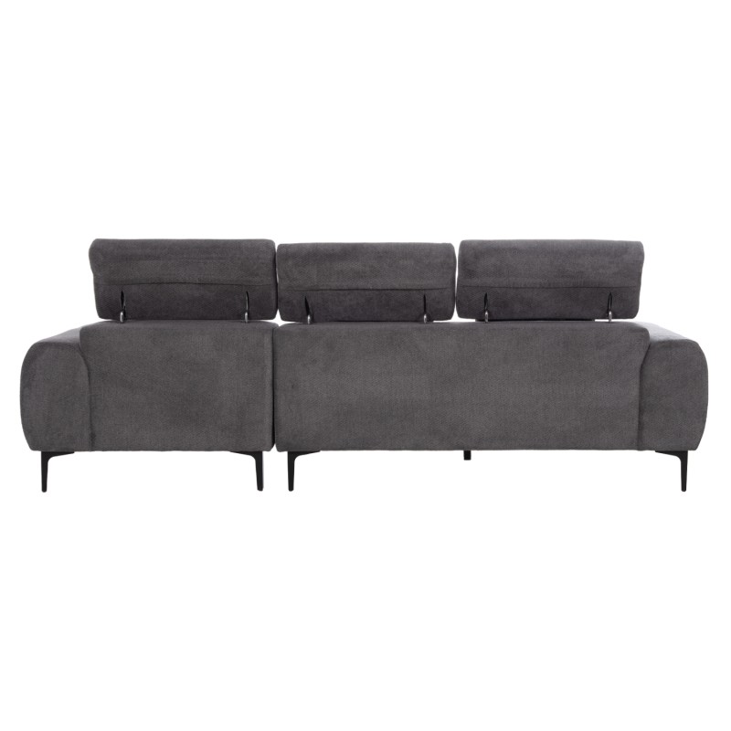 ΚΑΝΑΠΕΣ ΔΕΞΙΑ ΓΩΝΙΑ DIVYA HM3267.12R ΓΚΡΙ ΥΦΑΣΜΑ 260x100-174x104Υεκ.