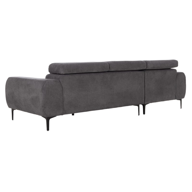 ΚΑΝΑΠΕΣ ΑΡΙΣΤΕΡΗ ΓΩΝΙΑ DIVYA HM3267.12L ΓΚΡΙ ΥΦΑΣΜΑ 260x100-174x104Υεκ.