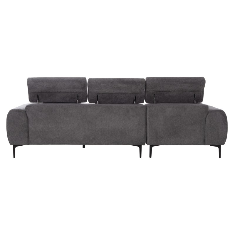 ΚΑΝΑΠΕΣ ΑΡΙΣΤΕΡΗ ΓΩΝΙΑ DIVYA HM3267.12L ΓΚΡΙ ΥΦΑΣΜΑ 260x100-174x104Υεκ.