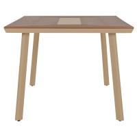 ΤΡΑΠΕΖΙ ΑΛΟΥΜΙΝΙΟΥ TABER HM5131.04 ΚΑΠΟΥΤΣΙΝΟ ΜΕ POLYWOOD TOP 200x100x75Υεκ