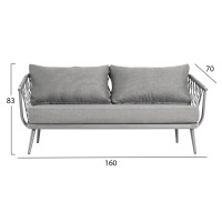 ΣΕΤ ΣΑΛΟΝΙ ΕΞ.ΧΩΡΟΥ 4 ΘΕΣΕΩΝ WILLA HM6505.01 ΑΛΟΥΜΙΝΙΟ-ΣΧΟΙΝΙ-ΜΑΞΙΛΑΡΙΑ ΣΕ ΓΚΡΙ