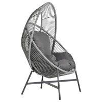 ΠΟΛΥΘΡΟΝΑ-ΦΩΛΙΑ RULER HM6506.01 ΓΚΡΙ ΜΕΤΑΛΛΟ-P.E.RATTAN-ΜΑΞΙΛΑΡΙΑ 90x85x154Υεκ