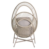 ΠΟΛΥΘΡΟΝΑ-ΦΩΛΙΑ RULER HM6506.02 ΜΟΚΑ ΜΕΤΑΛΛΟ-P.E.RATTAN--ΓΚΡΙ ΜΑΞΙΛΑΡΙΑ 90x85x154Υεκ