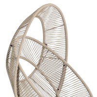ΠΟΛΥΘΡΟΝΑ-ΦΩΛΙΑ RULER HM6506.02 ΜΟΚΑ ΜΕΤΑΛΛΟ-P.E.RATTAN--ΓΚΡΙ ΜΑΞΙΛΑΡΙΑ 90x85x154Υεκ