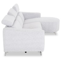 ΚΑΝΑΠΕΣ ΔΕΞΙΑ ΓΩΝΙΑ 3Θ ΜΕ RECLINE VALENTE HM3317.01R ΑΝΟΙΧΤΟ ΓΚΡΙ ΥΦΑΣΜΑ 275x160x104Yεκ