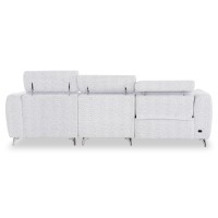ΚΑΝΑΠΕΣ ΔΕΞΙΑ ΓΩΝΙΑ 3Θ ΜΕ RECLINE VALENTE HM3317.01R ΑΝΟΙΧΤΟ ΓΚΡΙ ΥΦΑΣΜΑ 275x160x104Yεκ