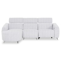 ΚΑΝΑΠΕΣ ΑΡΙΣΤΕΡΗ ΓΩΝΙΑ 3Θ ΜΕ RECLINE VALENTE HM3317.01L ΑΝΟΙΧΤΟ ΓΚΡΙ ΥΦΑΣΜΑ 275x160x104Yεκ