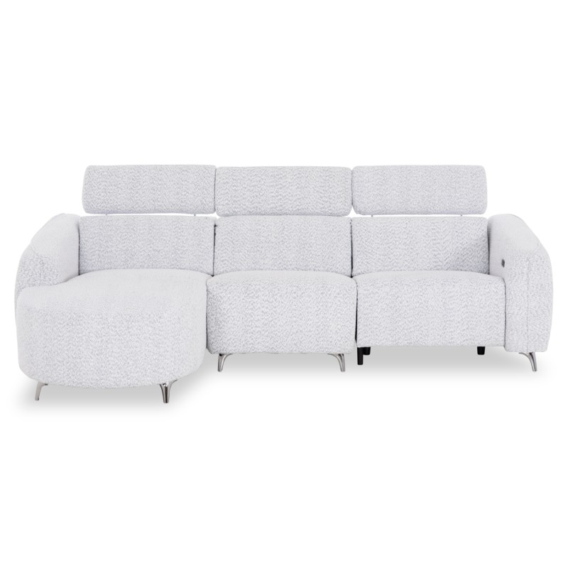 ΚΑΝΑΠΕΣ ΑΡΙΣΤΕΡΗ ΓΩΝΙΑ 3Θ ΜΕ RECLINE VALENTE HM3317.01L ΑΝΟΙΧΤΟ ΓΚΡΙ ΥΦΑΣΜΑ 275x160x104Yεκ