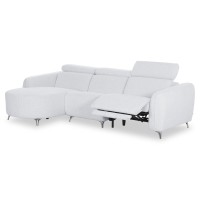 ΚΑΝΑΠΕΣ ΑΡΙΣΤΕΡΗ ΓΩΝΙΑ 3Θ ΜΕ RECLINE VALENTE HM3317.01L ΑΝΟΙΧΤΟ ΓΚΡΙ ΥΦΑΣΜΑ 275x160x104Yεκ