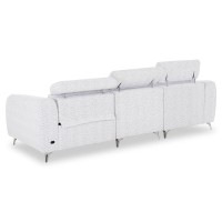 ΚΑΝΑΠΕΣ ΑΡΙΣΤΕΡΗ ΓΩΝΙΑ 3Θ ΜΕ RECLINE VALENTE HM3317.01L ΑΝΟΙΧΤΟ ΓΚΡΙ ΥΦΑΣΜΑ 275x160x104Yεκ
