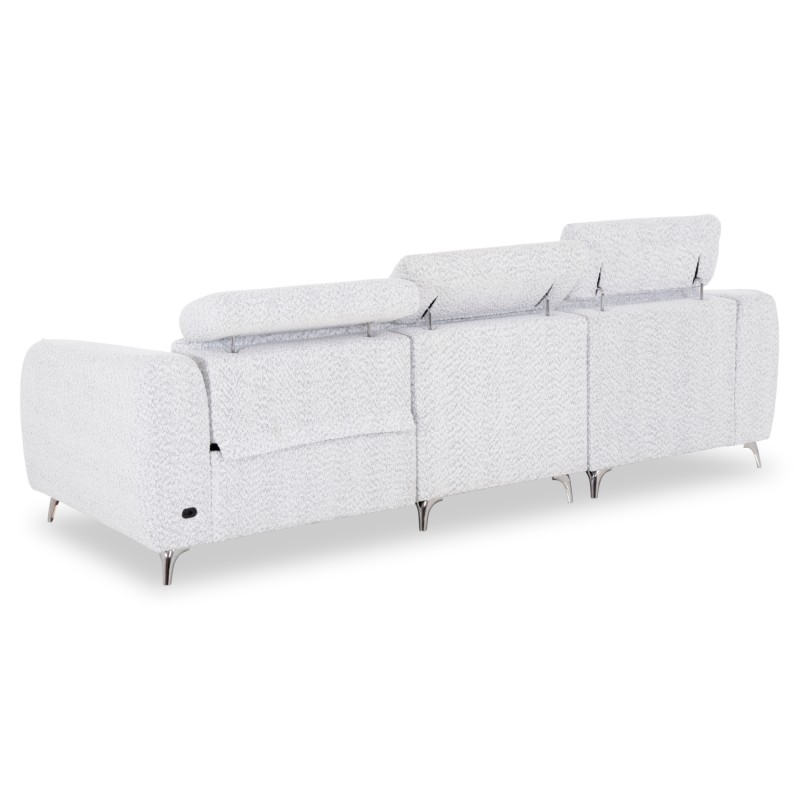 ΚΑΝΑΠΕΣ ΑΡΙΣΤΕΡΗ ΓΩΝΙΑ 3Θ ΜΕ RECLINE VALENTE HM3317.01L ΑΝΟΙΧΤΟ ΓΚΡΙ ΥΦΑΣΜΑ 275x160x104Yεκ