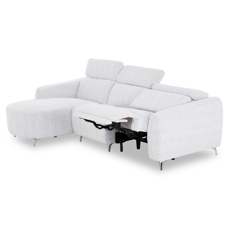 ΚΑΝΑΠΕΣ ΑΡΙΣΤΕΡΗ ΓΩΝΙΑ 3Θ ΜΕ RECLINE VALENTE HM3317.01L ΑΝΟΙΧΤΟ ΓΚΡΙ ΥΦΑΣΜΑ 275x160x104Yεκ