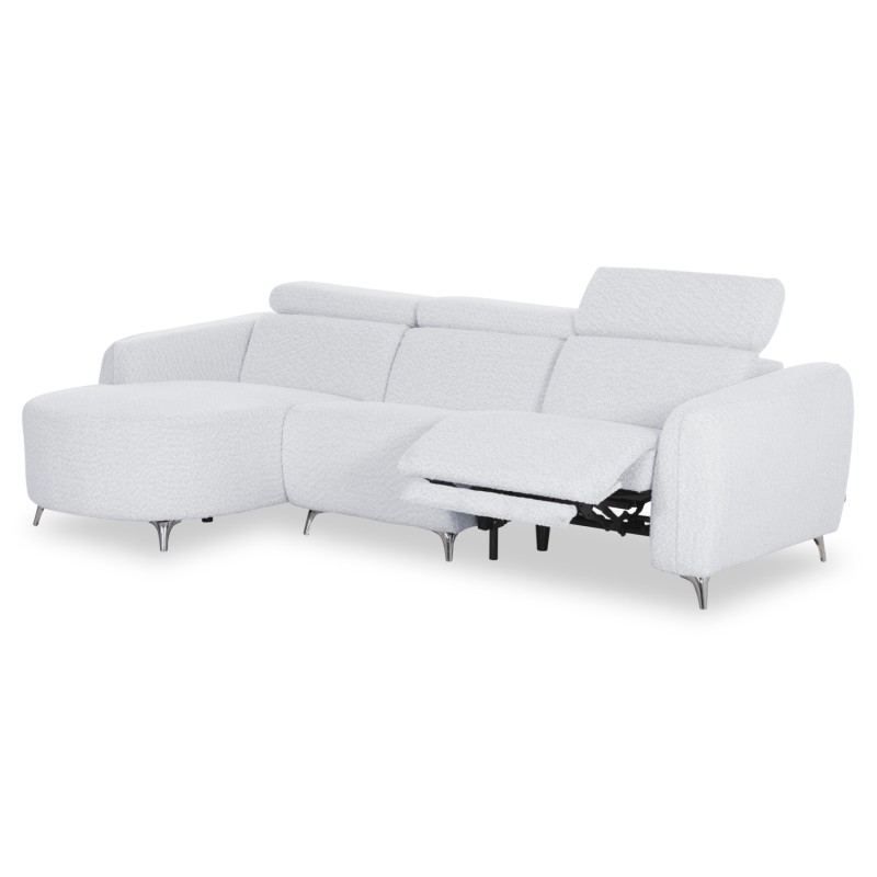 ΚΑΝΑΠΕΣ ΑΡΙΣΤΕΡΗ ΓΩΝΙΑ 3Θ ΜΕ RECLINE VALENTE HM3317.01L ΑΝΟΙΧΤΟ ΓΚΡΙ ΥΦΑΣΜΑ 275x160x104Yεκ