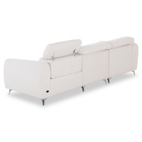 ΚΑΝΑΠΕΣ ΑΡΙΣΤΕΡΗ ΓΩΝΙΑ 3Θ ΜΕ RECLINE VALENTE HM3317.02L ΜΠΕΖ ΥΦΑΣΜΑ 275x160x104Yεκ