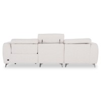 ΚΑΝΑΠΕΣ ΑΡΙΣΤΕΡΗ ΓΩΝΙΑ 3Θ ΜΕ RECLINE VALENTE HM3317.02L ΜΠΕΖ ΥΦΑΣΜΑ 275x160x104Yεκ