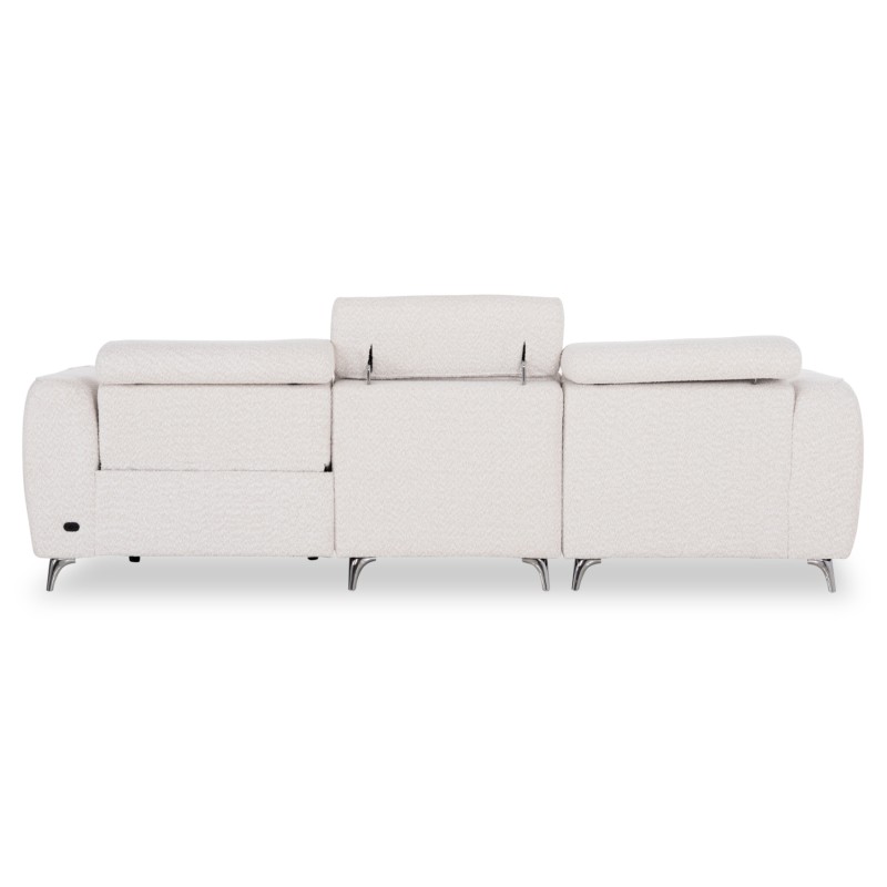 ΚΑΝΑΠΕΣ ΑΡΙΣΤΕΡΗ ΓΩΝΙΑ 3Θ ΜΕ RECLINE VALENTE HM3317.02L ΜΠΕΖ ΥΦΑΣΜΑ 275x160x104Yεκ