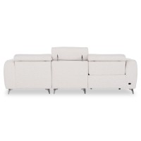 ΚΑΝΑΠΕΣ ΔΕΞΙΑ ΓΩΝΙΑ 3Θ ΜΕ RECLINE VALENTE HM3317.02R ΜΠΕΖ ΥΦΑΣΜΑ 275x160x104Yεκ