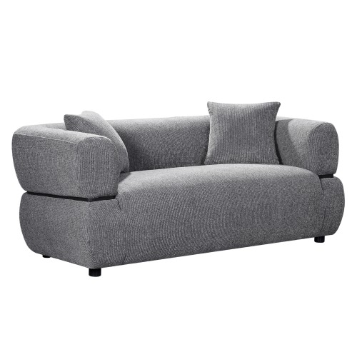 ΚΑΝΑΠΕΣ 2-ΘΕΣΙΟΣ ARCTIS HM3328.01 ΓΚΡΙ ΥΦΑΣΜΑ 169x88x88Υεκ.