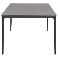 ΤΡΑΠΕΖΙ ΤΡΑΠΕΖΑΡΙΑΣ STAD HM6557.01 ΓΚΡΙ ΑΛΟΥΜΙΝΙΟ & SINTERED STONE TOP 180x90x74Υεκ