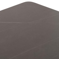 ΤΡΑΠΕΖΙ ΤΡΑΠΕΖΑΡΙΑΣ STAD HM6557.01 ΓΚΡΙ ΑΛΟΥΜΙΝΙΟ & SINTERED STONE TOP 180x90x74Υεκ