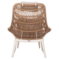 ΠΟΛΥΘΡΟΝΑ LOUNGE ΜΕ ΥΠΟΠΟΔΙΟ REMVAZZO HM6561.02 ΑΛΟΥΜΙΝΙΟ ΜΠΕΖ--WICKER 90x85x96Υεκ