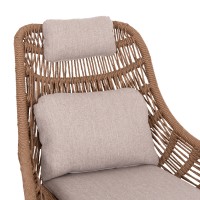 ΠΟΛΥΘΡΟΝΑ LOUNGE ΜΕ ΥΠΟΠΟΔΙΟ REMVAZZO HM6561.02 ΑΛΟΥΜΙΝΙΟ ΜΠΕΖ--WICKER 90x85x96Υεκ