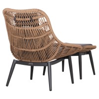ΠΟΛΥΘΡΟΝΑ LOUNGE ΜΕ ΥΠΟΠΟΔΙΟ REMVAZZO HM6561.01 ΑΛΟΥΜΙΝΙΟ ΓΚΡΙ--WICKER 90x85x96Υεκ