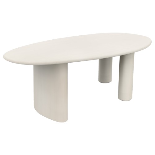 ΤΡΑΠΕΖΙ ΤΡΑΠΕΖΑΡΙΑΣ FIBER CEMENT ΟΒΑΛ VOLPE HM6599.02 ΜΠΕΖ 240x106x75Υεκ