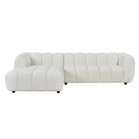 ΚΑΝΑΠΕΣ ΓΩΝΙΑ (ΑΡΙΣΤΕΡΗ) LYKKE HM3326.02L ΕΚΡΟΥ ΥΦΑΣΜΑ 280x89-165(η γωνία)x70Υεκ