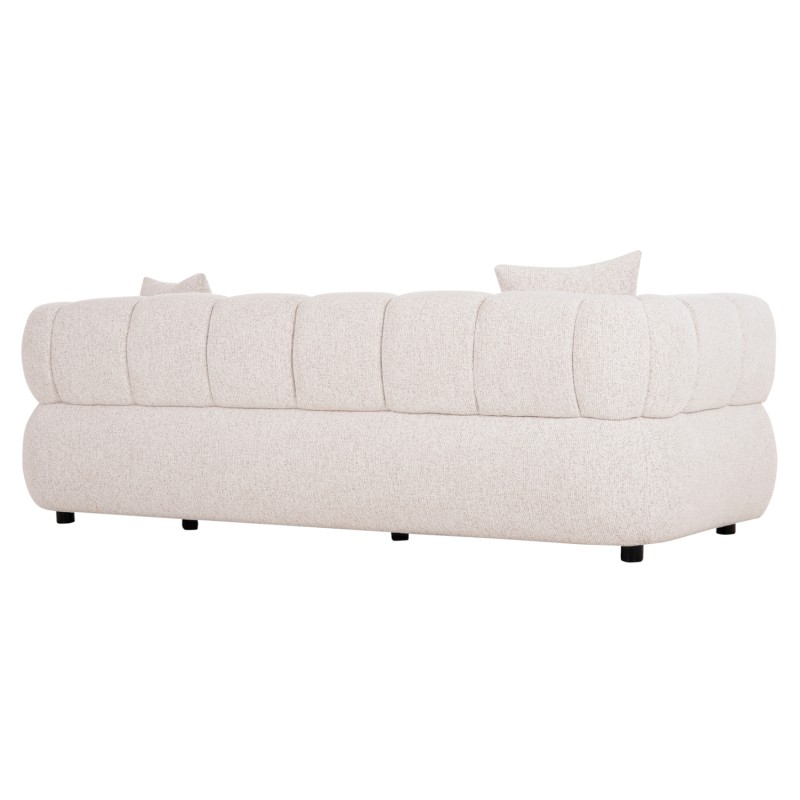 ΚΑΝΑΠΕΣ 3-ΘΕΣΙΟΣ NORIKA HM3331.02 ΕΚΡΟΥ ΥΦΑΣΜΑ 220x88x85Υεκ.
