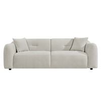 ΚΑΝΑΠΕΣ 3-ΘΕΣΙΟΣ JUNOA HM3333.02 ΕΚΡΟΥ ΥΦΑΣΜΑ 228x89x74Υεκ