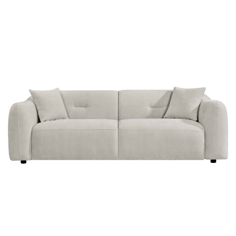 ΚΑΝΑΠΕΣ 3-ΘΕΣΙΟΣ JUNOA HM3333.02 ΕΚΡΟΥ ΥΦΑΣΜΑ 228x89x74Υεκ