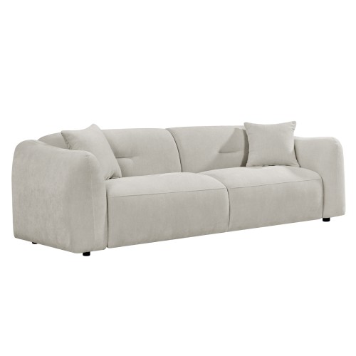 ΚΑΝΑΠΕΣ 3-ΘΕΣΙΟΣ JUNOA HM3333.02 ΕΚΡΟΥ ΥΦΑΣΜΑ 228x89x74Υεκ