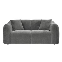 ΚΑΝΑΠΕΣ 2-ΘΕΣΙΟΣ JUNOA HM3334.01 ΓΚΡΙ ΥΦΑΣΜΑ 172x89x74Υεκ